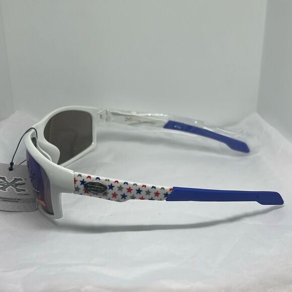 XLoop Patriotic Sunglasses – Mirrored Lens, UV Protection, Red White & Blue Star - Picture 2 of 3